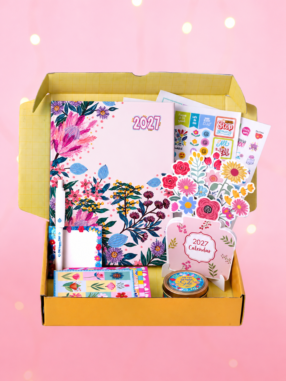 2027 Undated Yearly B5 Planner kit - Wild Meadow