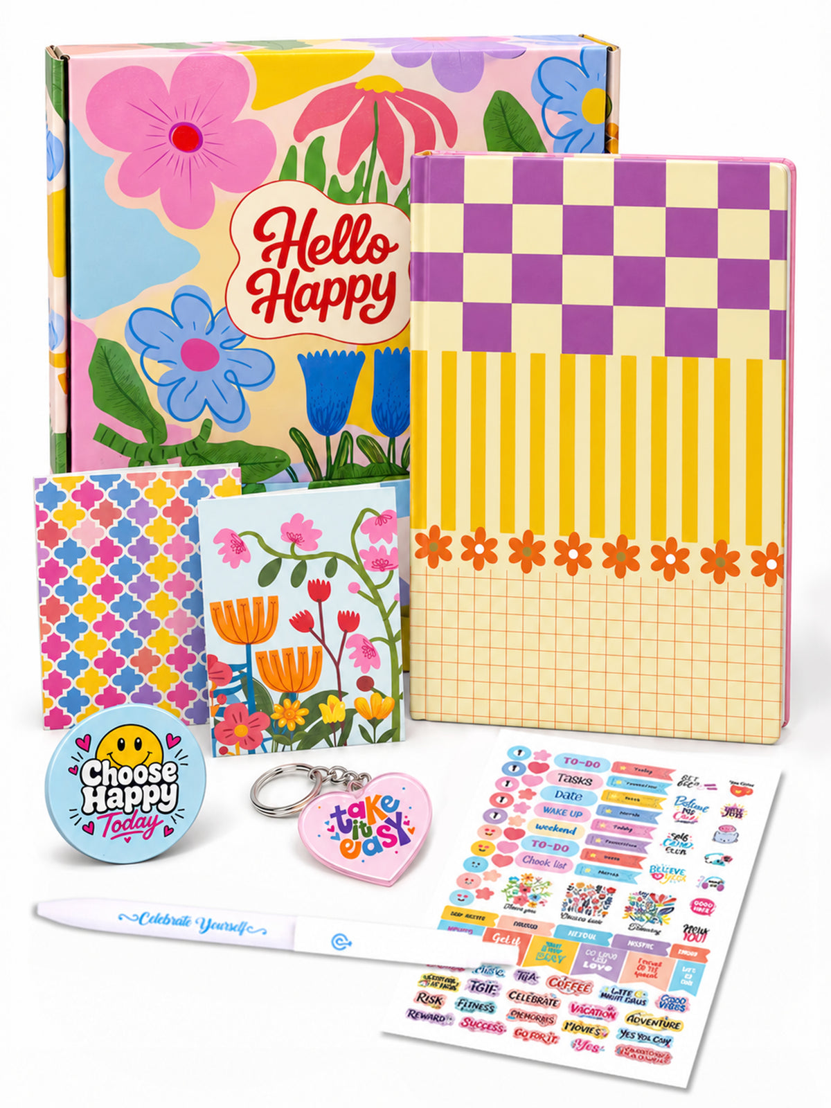 A5 Undated 2027 Planner- Playful Checks