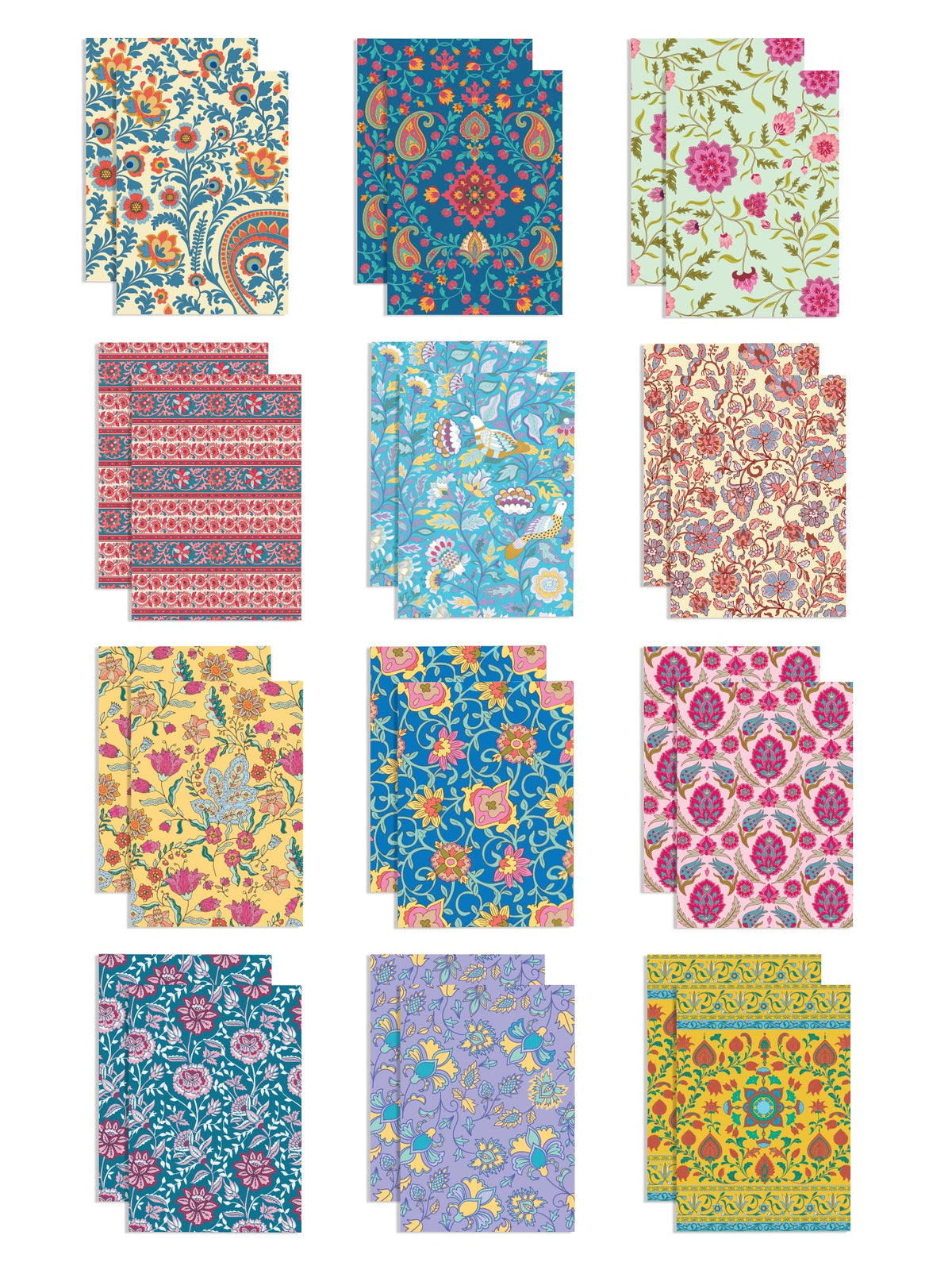 Ethnic Patterns Notecard pack of 24