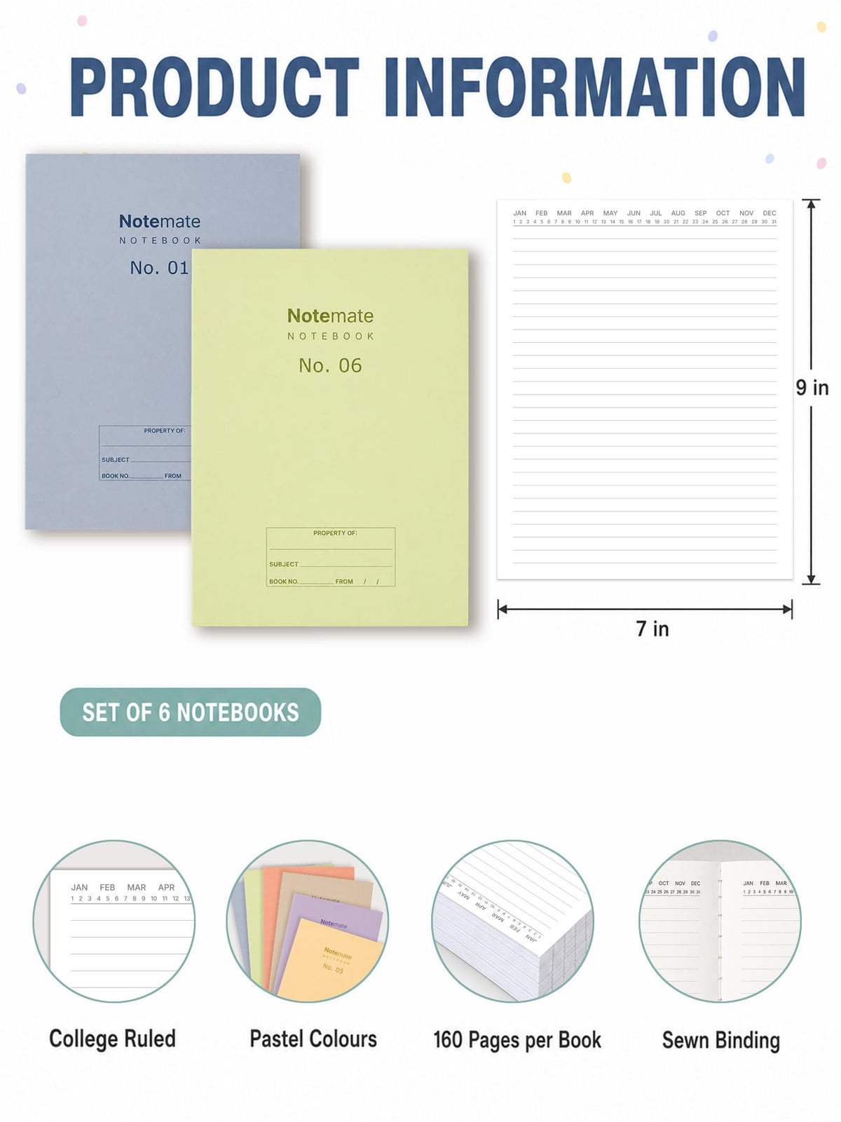 NoteMate 3 (Pack of 6)