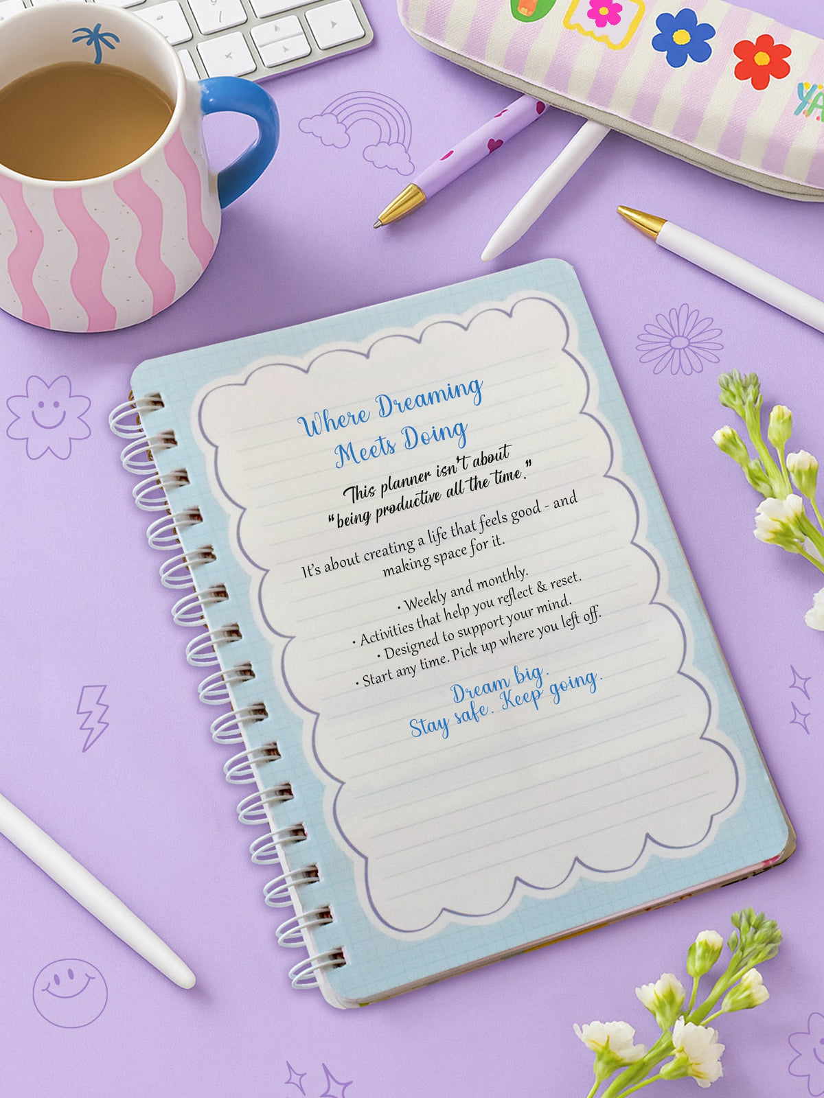 Personalized A5 Dream Life Planner - Rise & Inspire