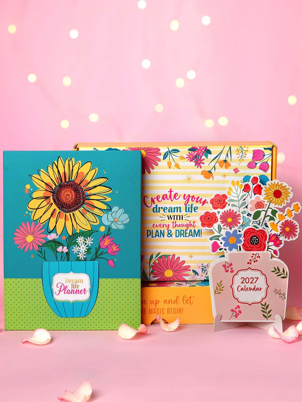 2027 Undated Yearly B5 Planner kit - Sunny Bloom