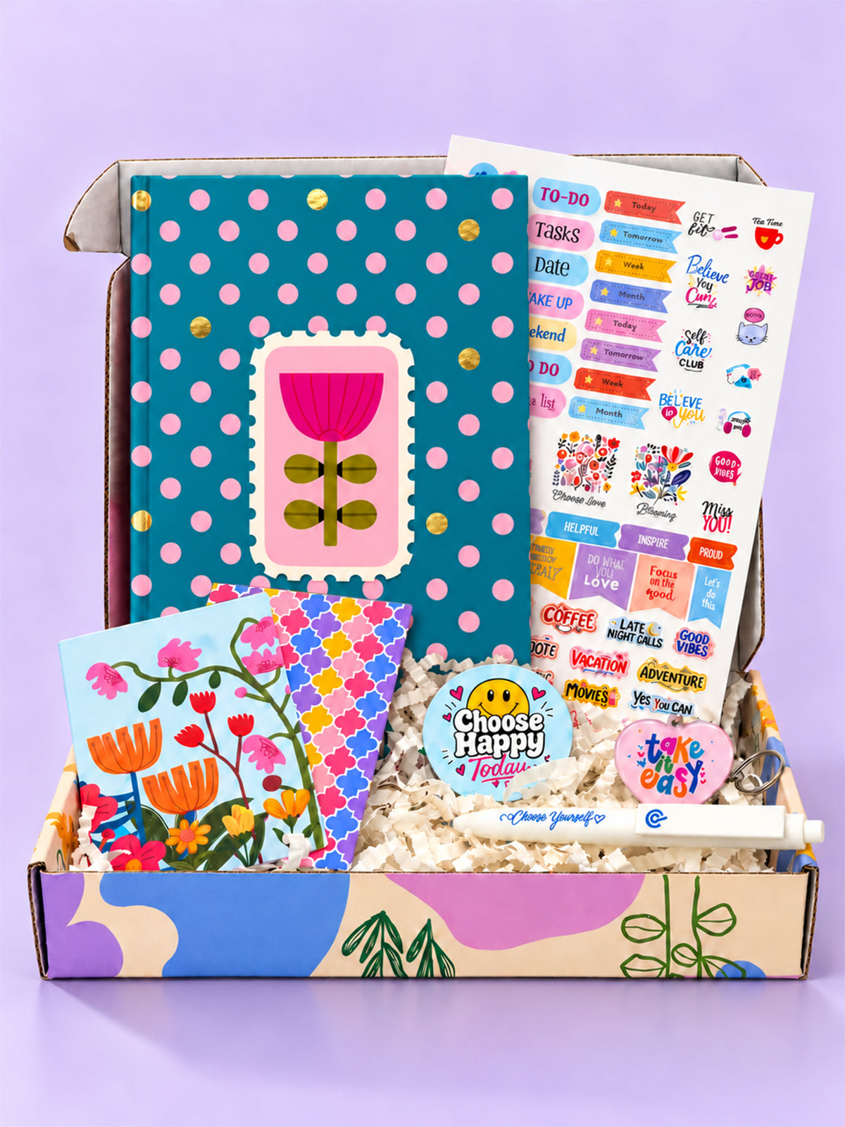 A5 Undated 2027 Planner- Tulip Pop
