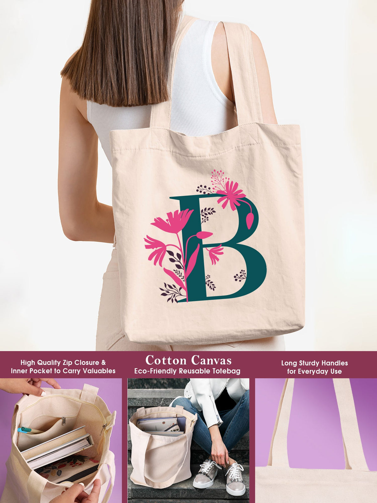 Initial B Monogram Gift Set