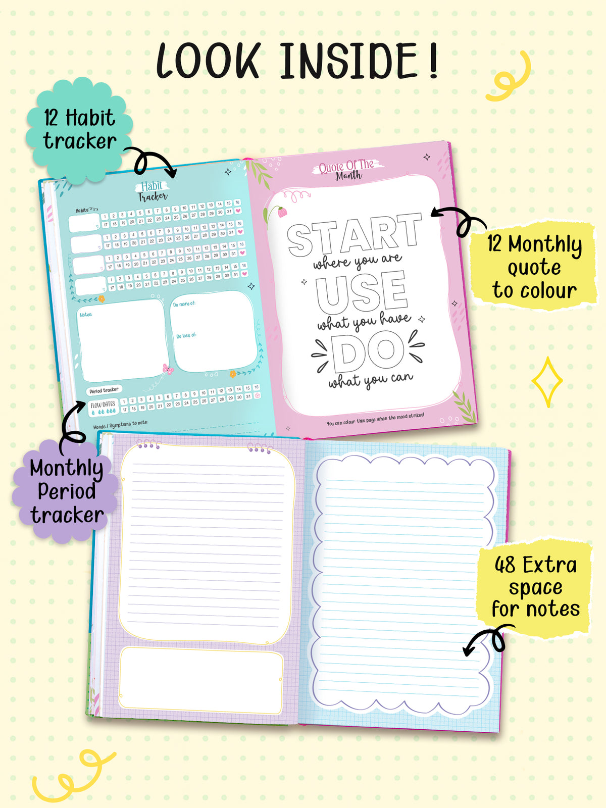 Personalized A5 Undated 2027 Yearly Planner - Daily Drive