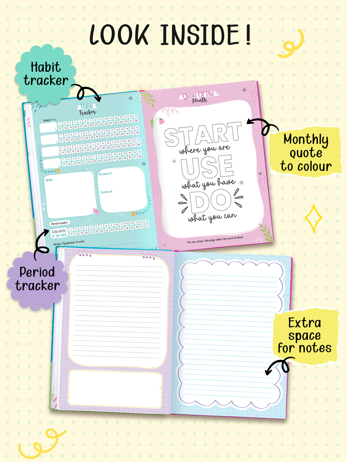 2027 Undated Yearly B5 Planner Kit -Ivory Grace