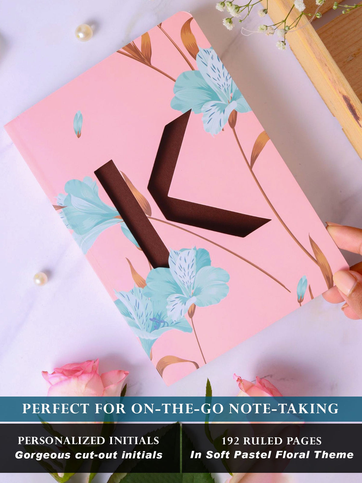 Initial K Monogram Gift Set