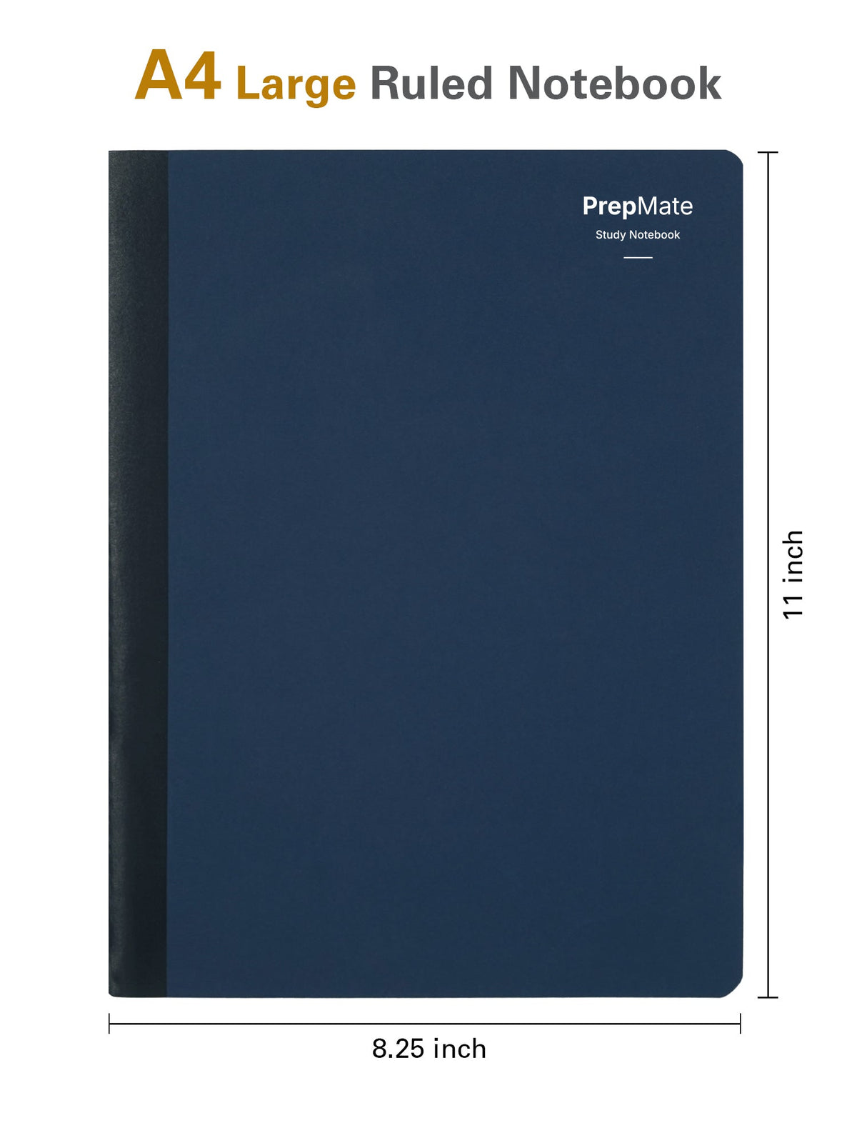 A4 Study Notebooks Pack of 4 | PrepMate Blue