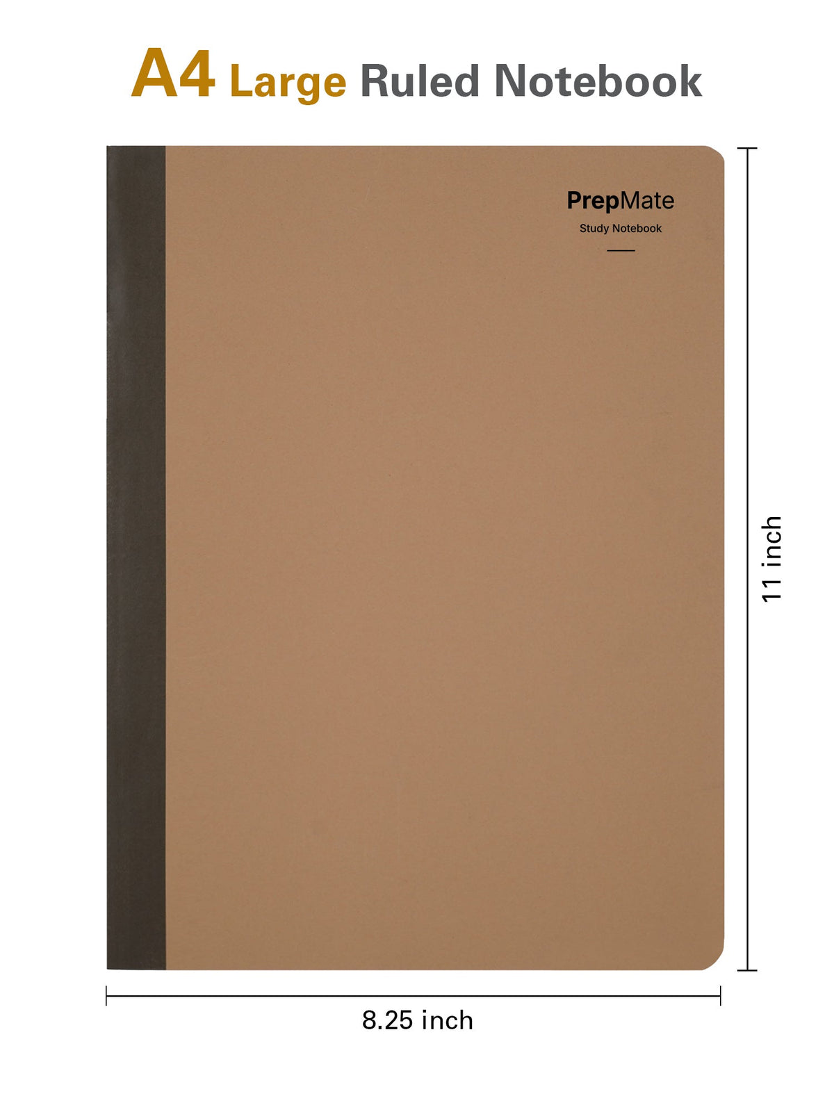 A4 Study Notebooks Pack of 4 | PrepMate Beige