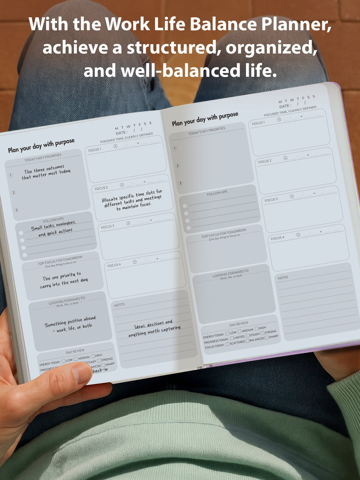 Shinning Light Work Life Balance Planner