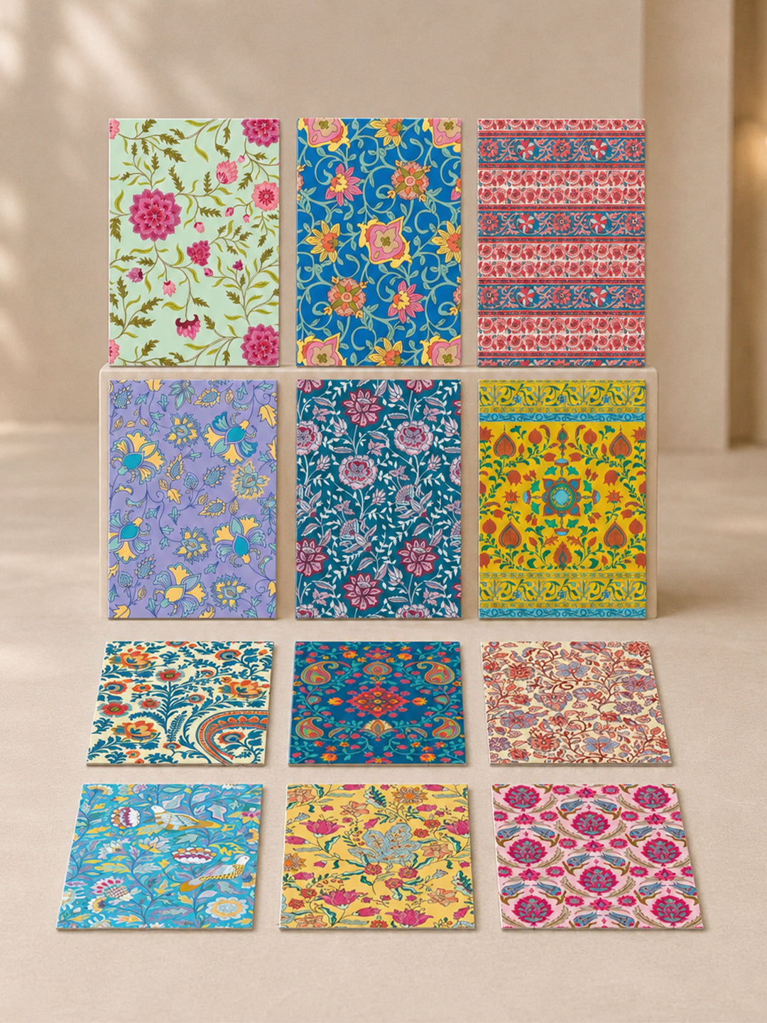 Ethnic Patterns Notecard pack of 12