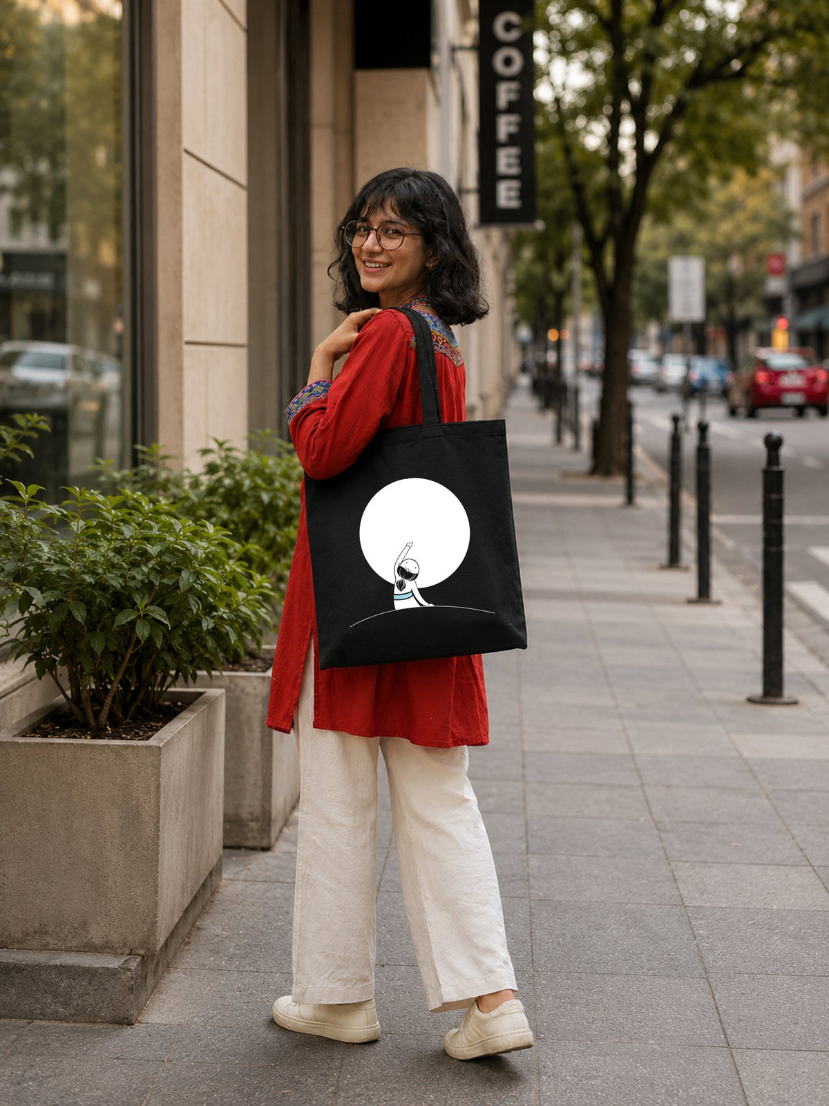 Calm Moon Tote Bag