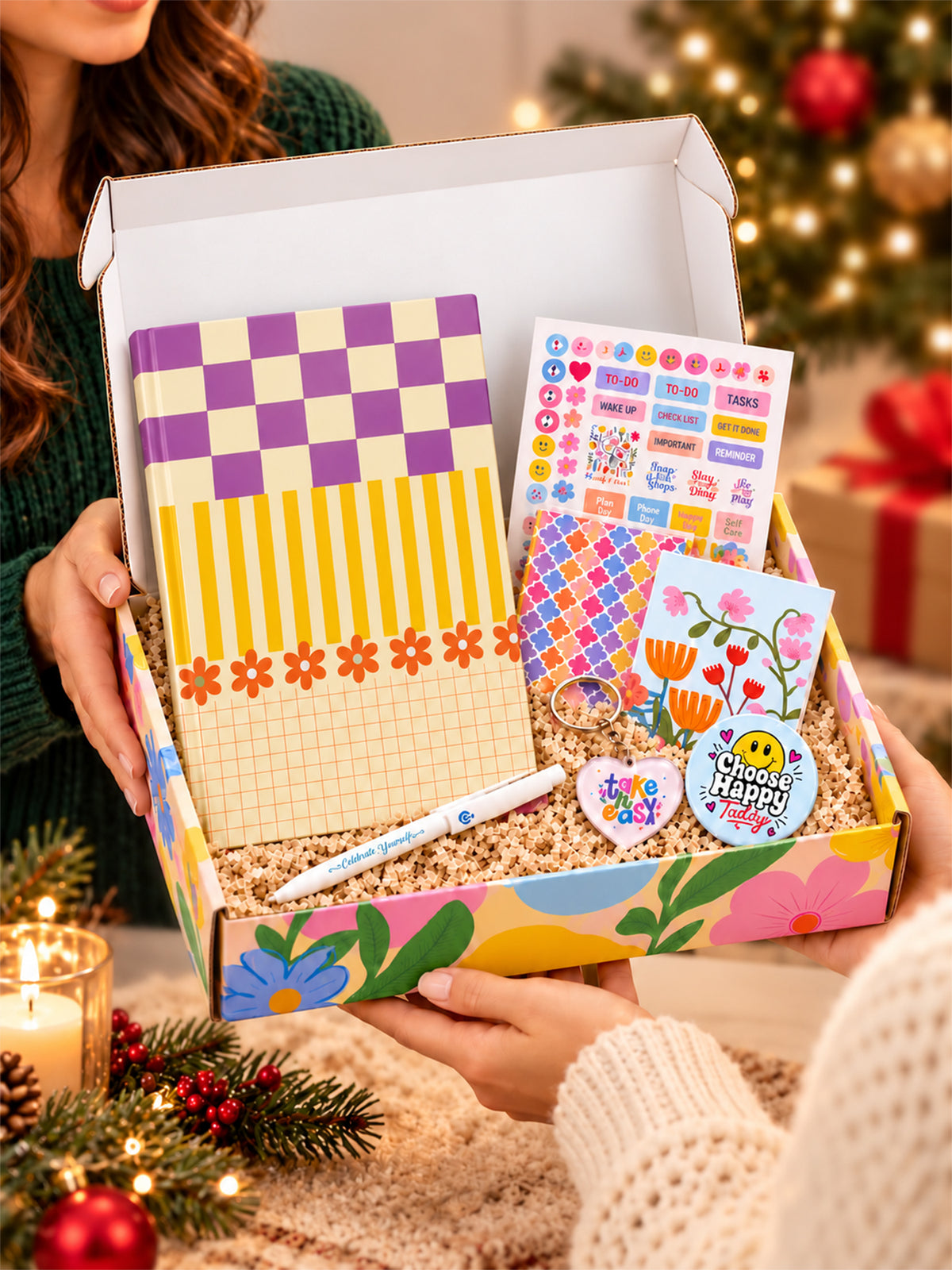 A5 Undated 2027 Planner- Playful Checks