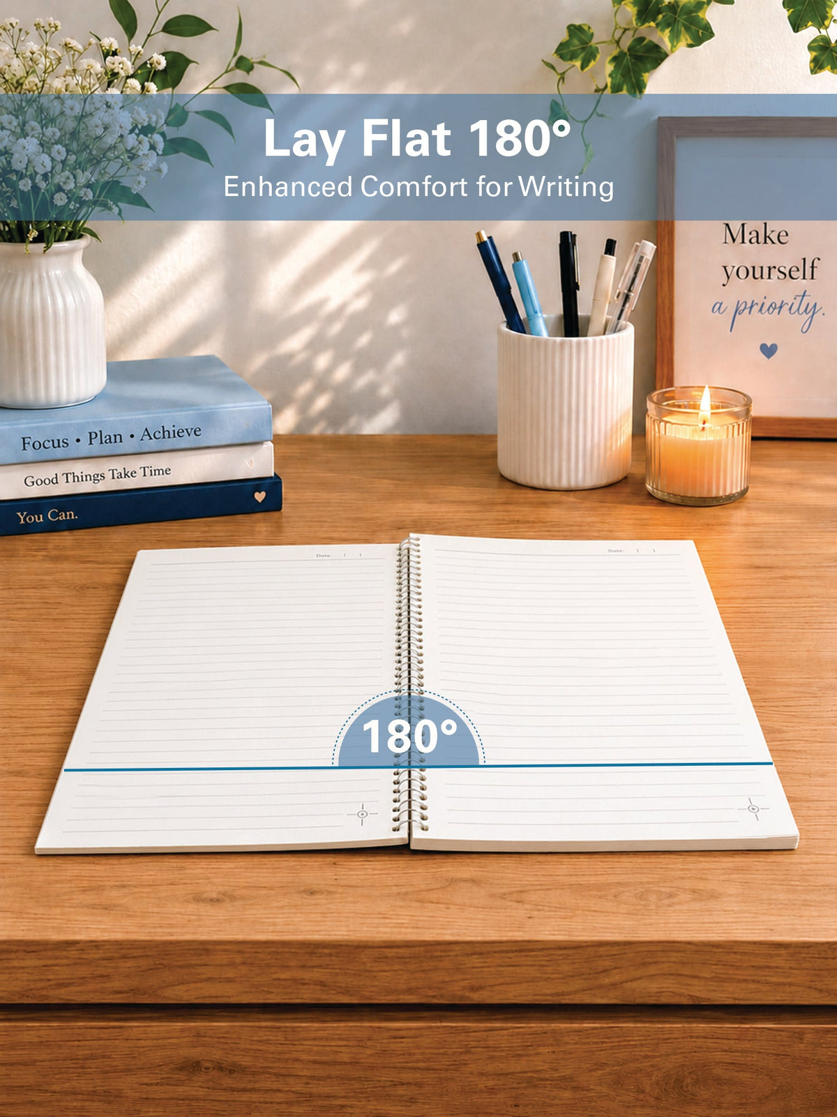 B5 Large Lined Notebook Set of 5 | Axis Multi Spiral Notebooks