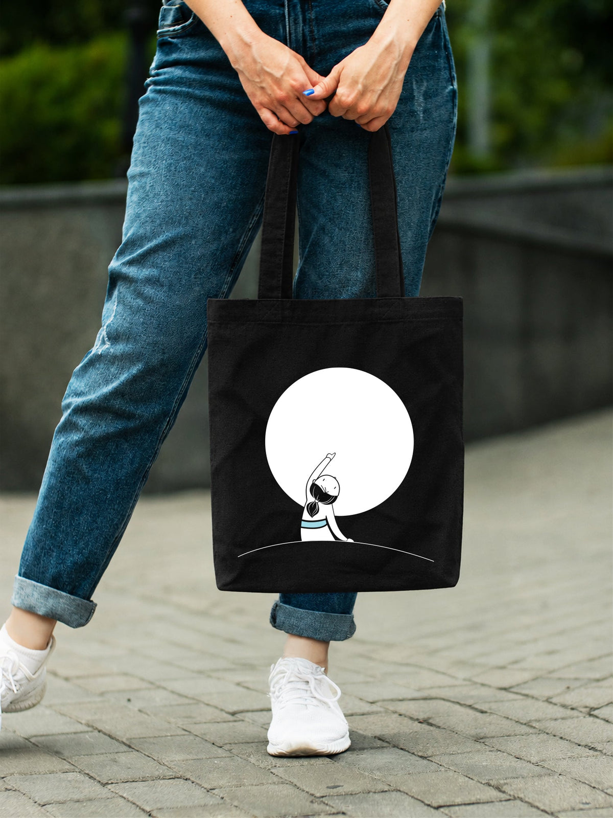 Calm Moon Tote Bag