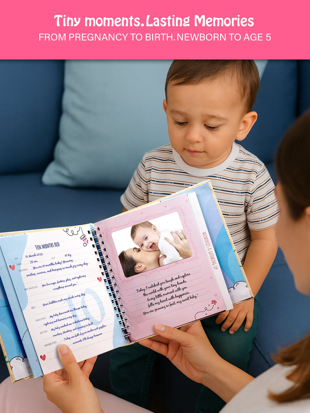 Joyful Moments Baby Record Book