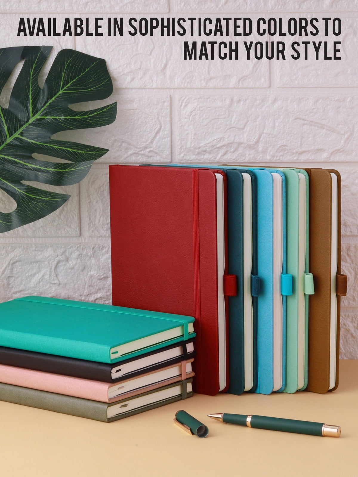 Personalized A5 Executive Notebook - Pack of 10 (Brown)