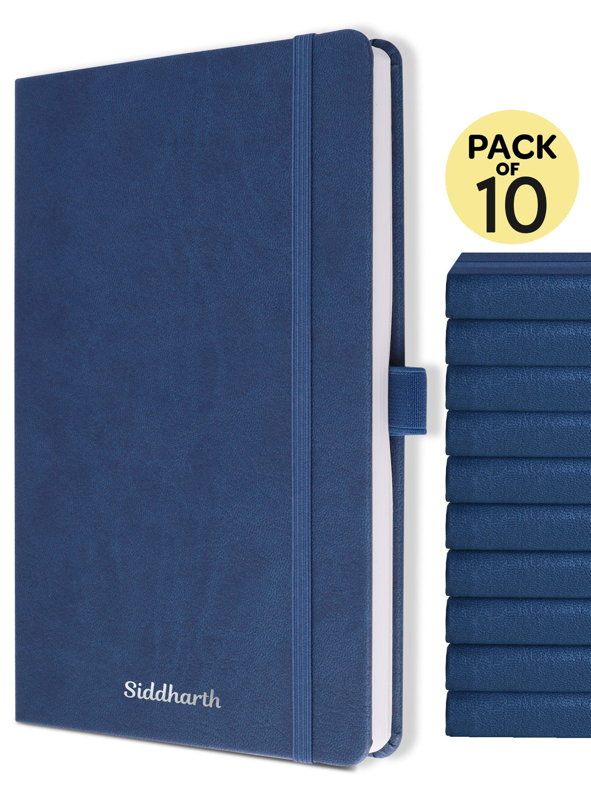 Personalized A5 Executive Notebook - Pack of 10 (Blue)