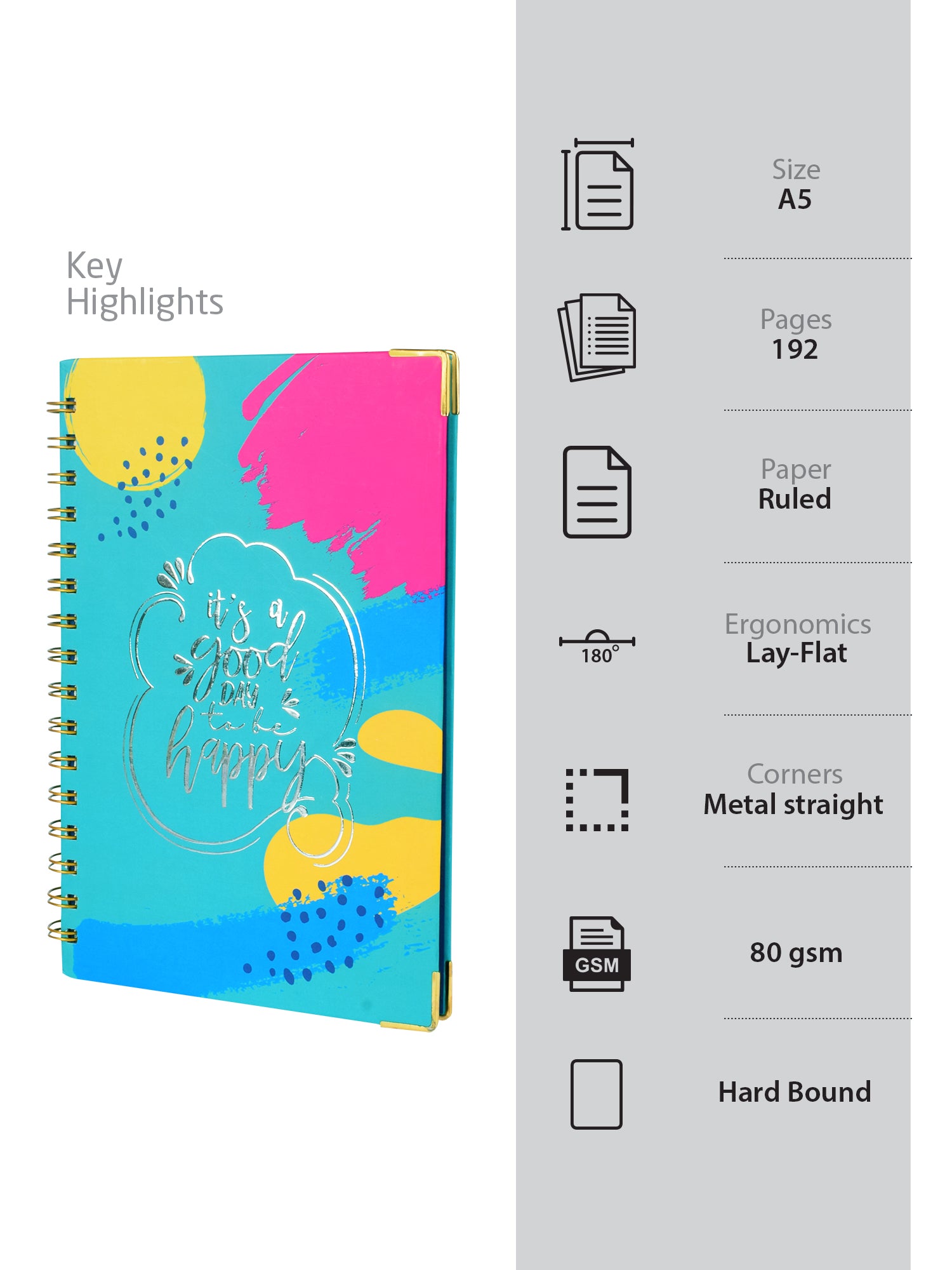 Happy Day - Blue Daily Planner
