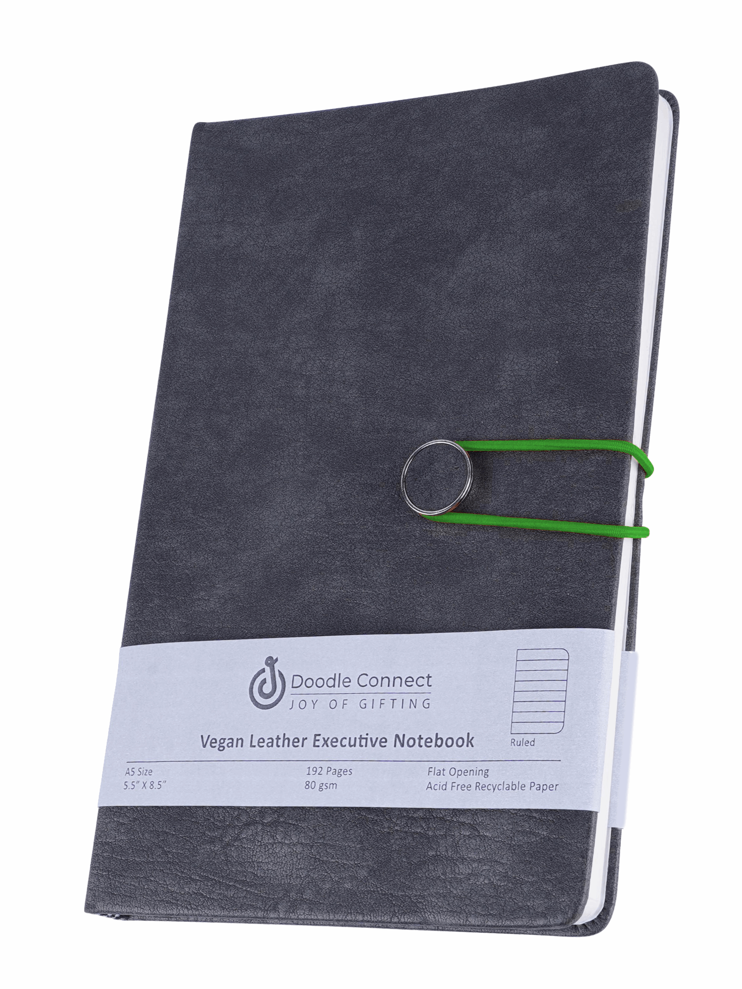Doodle Chester Executive A5 PU Leather Hardbound Diary - Green
