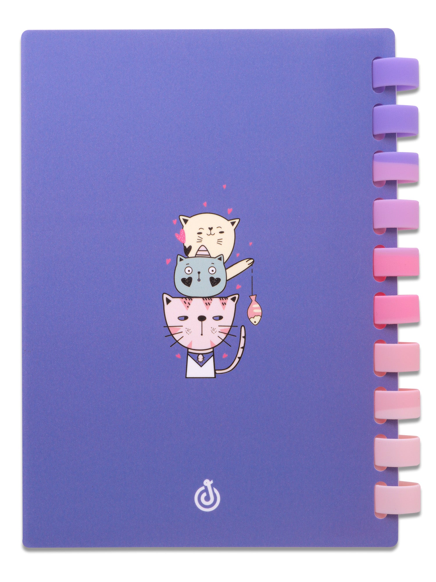 A5 Refillable Soft Wiro Notebook with Pen Set - Cats Maze