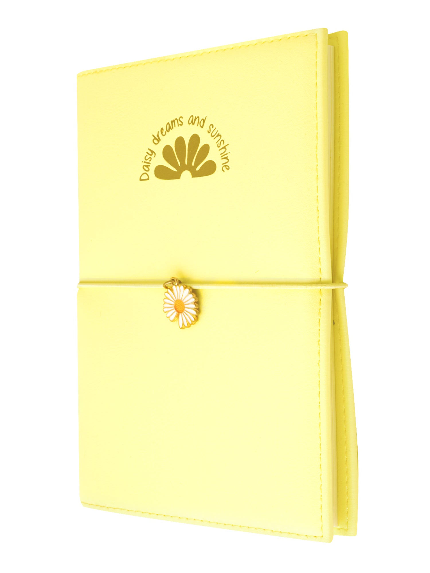 B6 Refillable Journal Notebook - Daisy Bloom (Yellow)