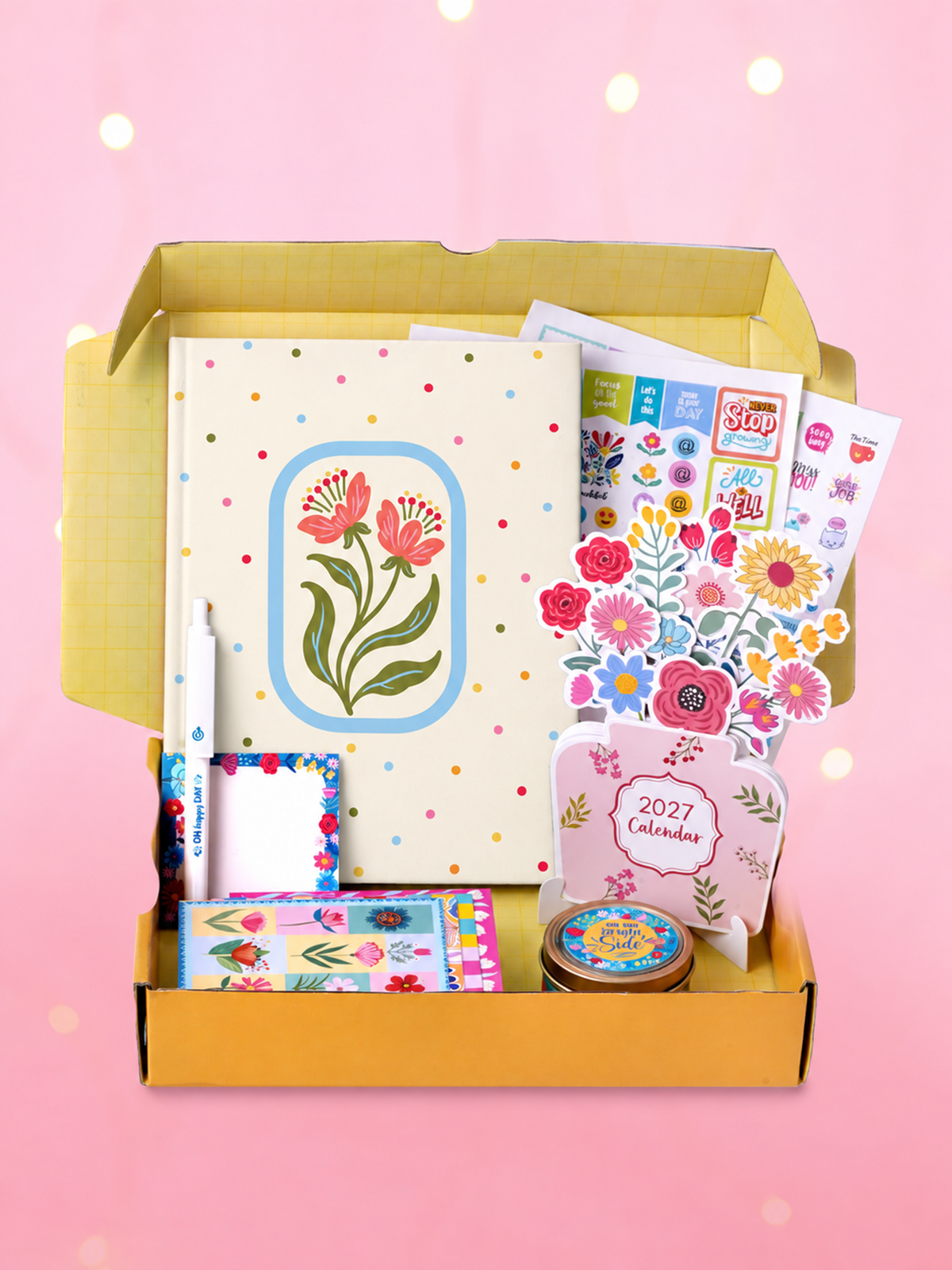2027 Undated Yearly B5 Planner Kit  -Ivory Grace