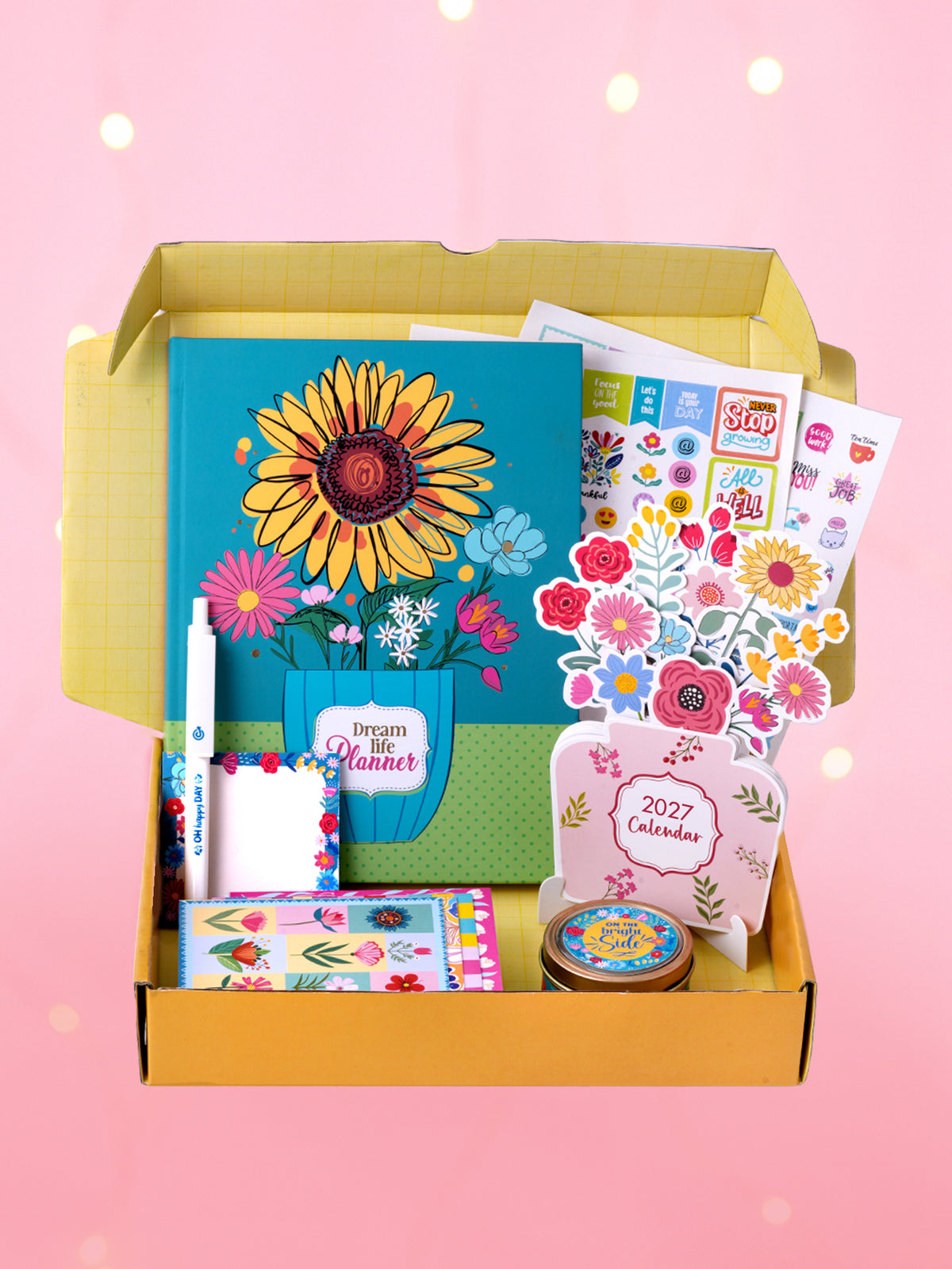 2027 Undated Yearly B5 Planner kit - Sunny Bloom