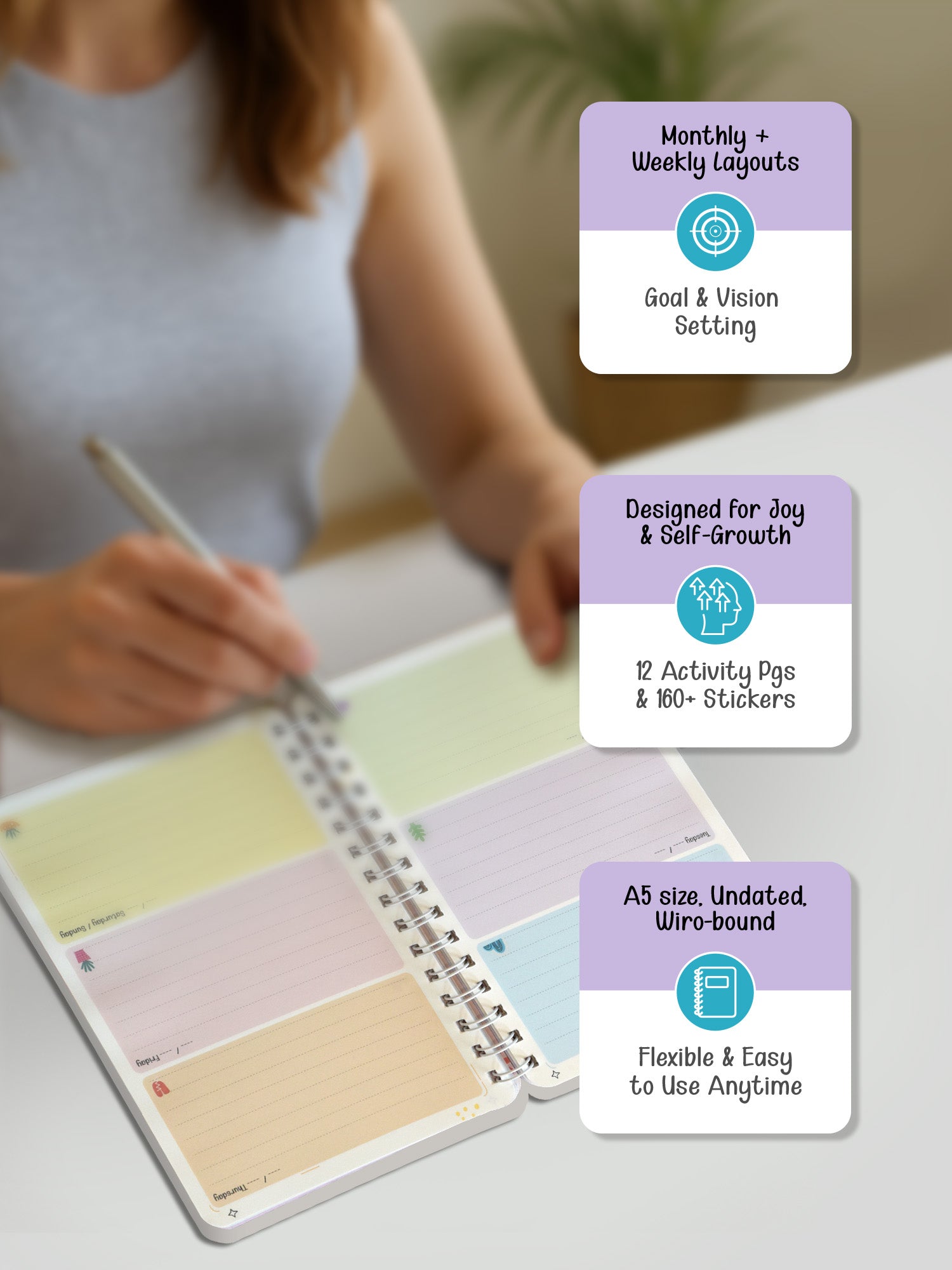 A5 Dream Life Undated Yearly Planner - Daily Drive - View 12