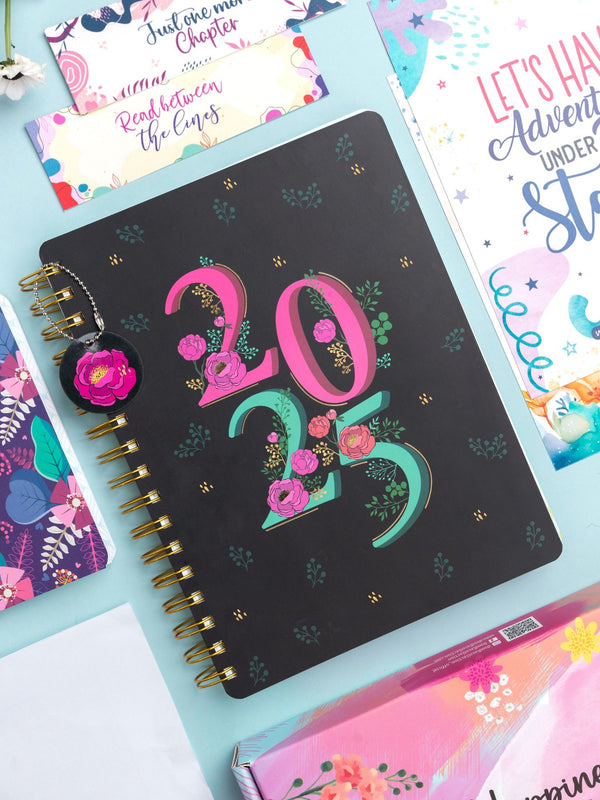 B5 Undated Yearly Planner Kit - Blooms