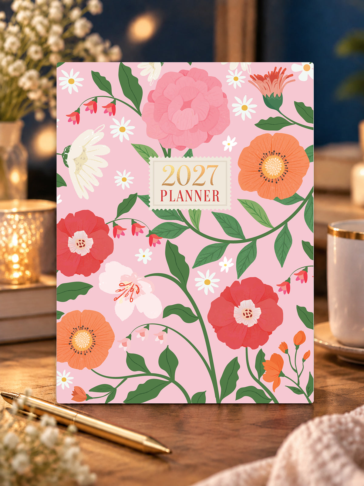 B5 Undated Yearly Planner - Blush Harmony