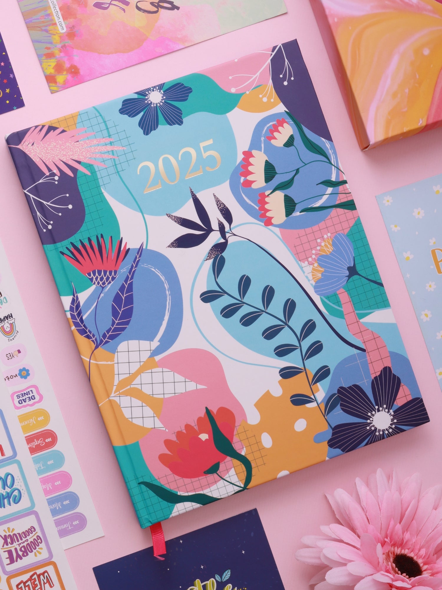 B5 Undated Yearly Planner - Floral Fantasy