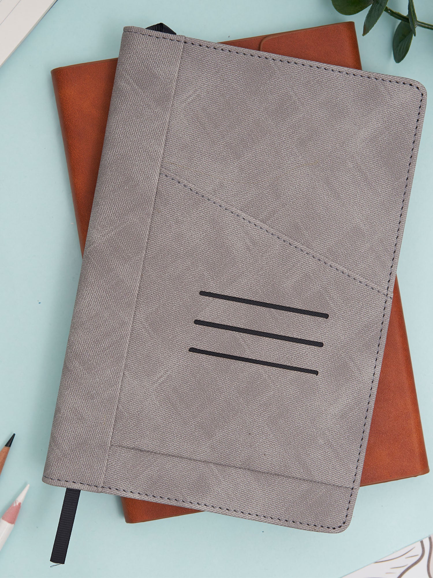 Graham Executive A5 PU Leather Hardbound Diary  - Grey