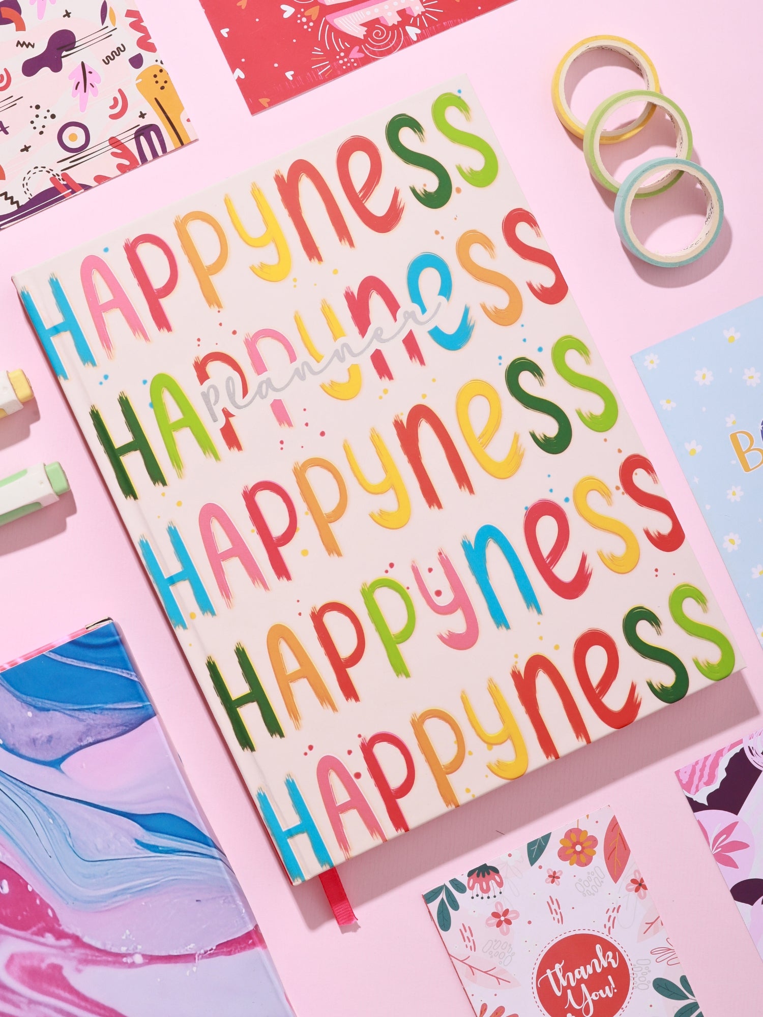 2025 B5 Undated Yearly Planner - Happyness Galor