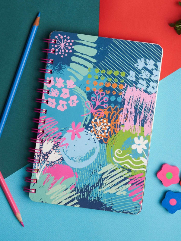 Doodle A5 Undated Wiro Bound Happiness Planner (Impressionist)