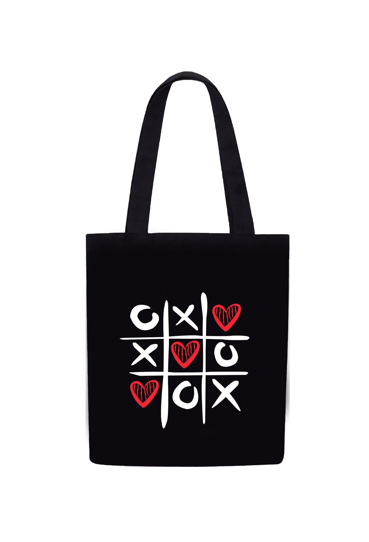 Love Grid Tote Bag