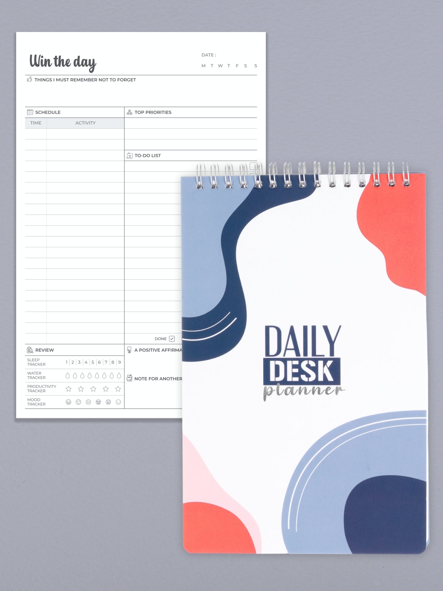 Organise Today Daily Desk Planner