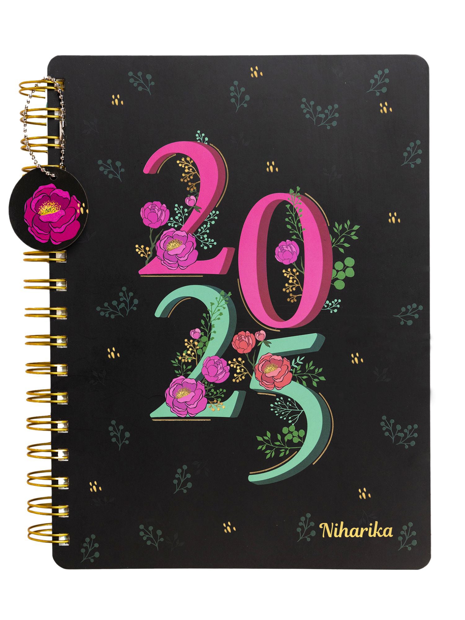 Personalized B5 Undated Yearly Planner Kit - 2025 Blooms