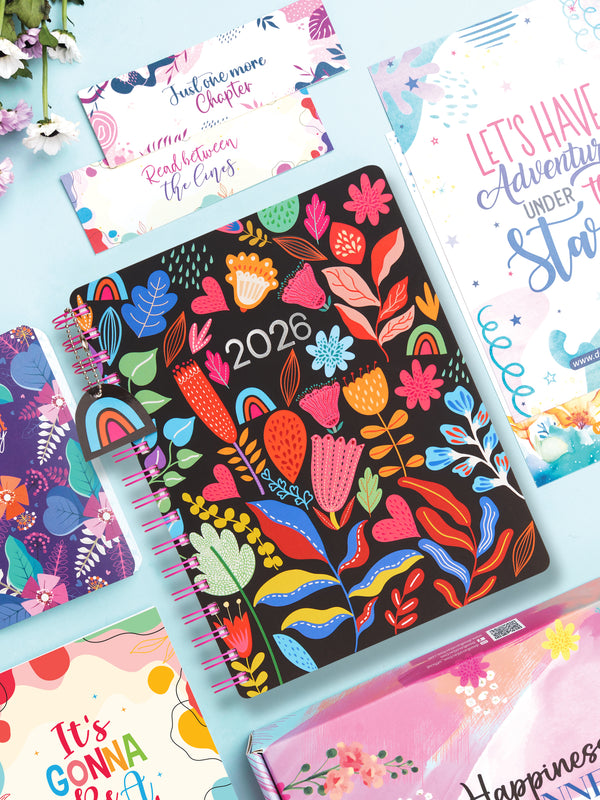 B5 Undated Yearly Planner Kit - Bright Garden