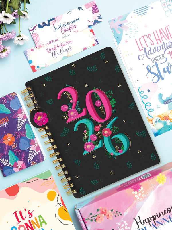 B5 Undated Yearly Planner Kit - Blooms