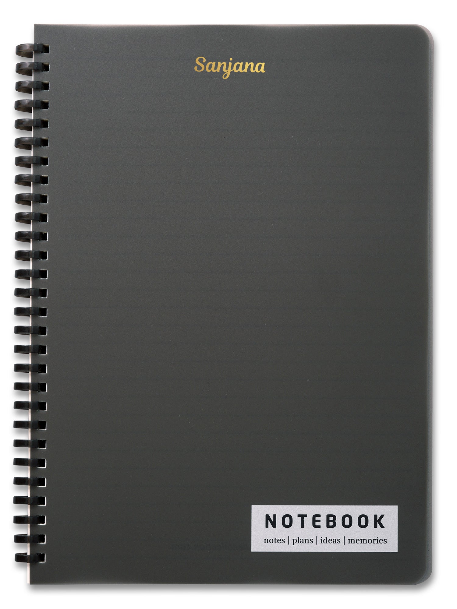 Personalized B5 Soft Wiro Notebook - Black