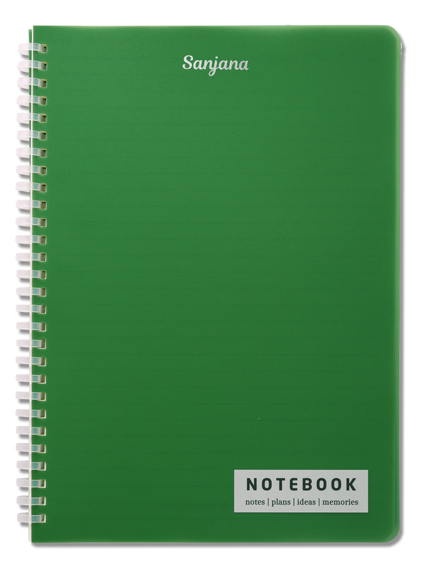 Personalized B5 Soft Wiro Notebook - Green