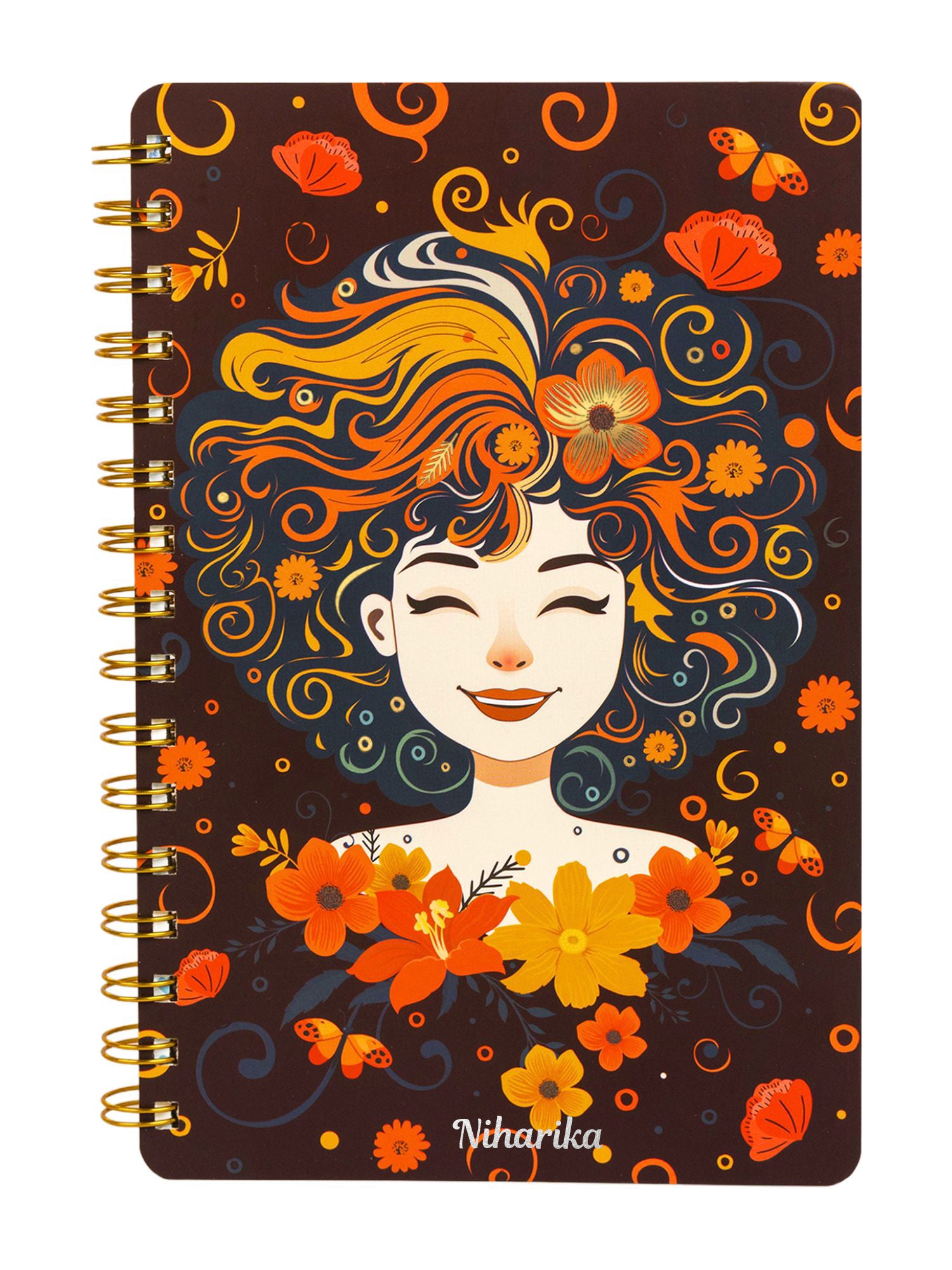 Personalized A5 Undated Yearly Planner - Floral Femme