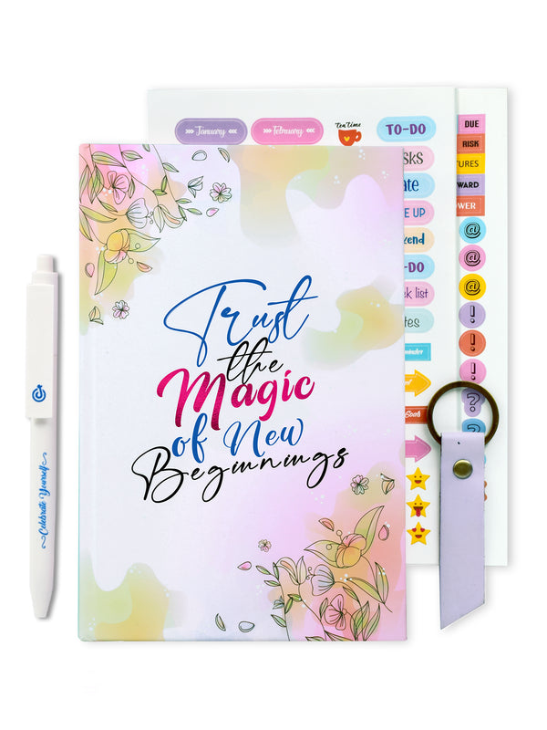 A5 Undated Planner Gift Set - Magical Start