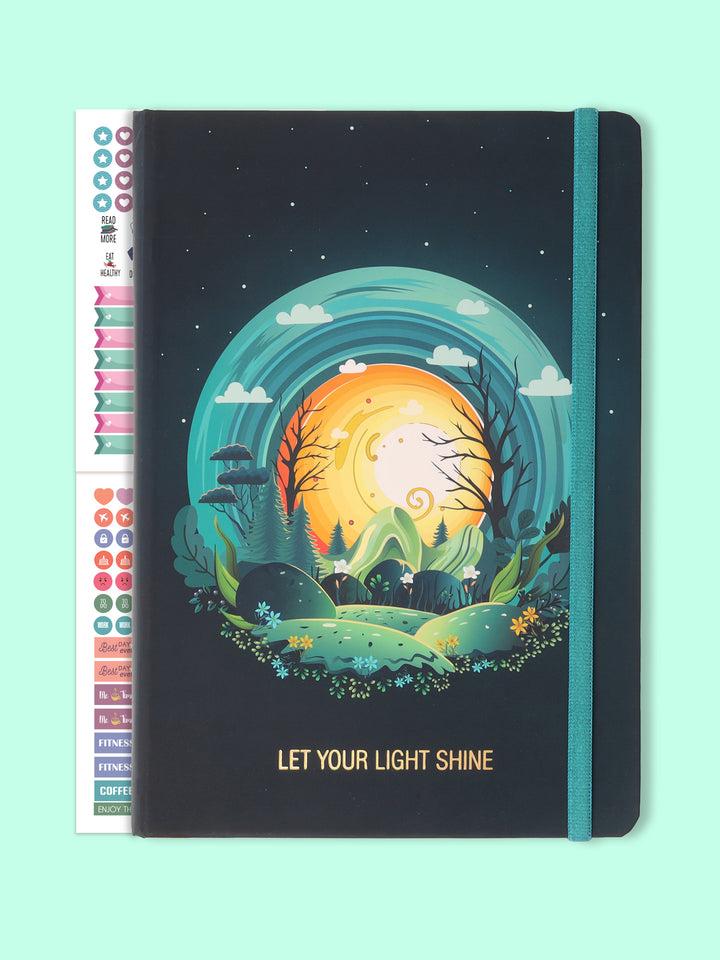 Doodle A5 Undated Work Life Balance Planner Shinning Light, Work-Life ...