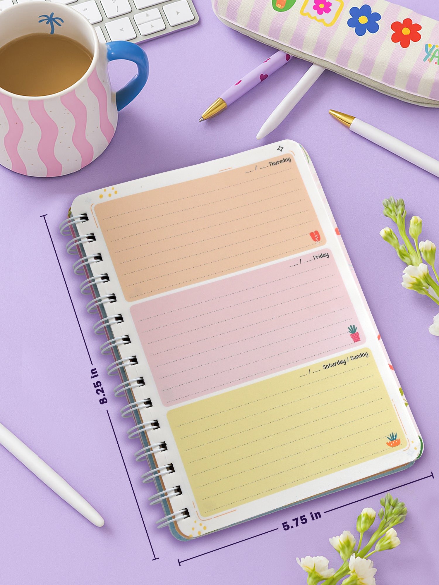 A5 Dream Life Undated Yearly Planner - Daily Drive - View 9