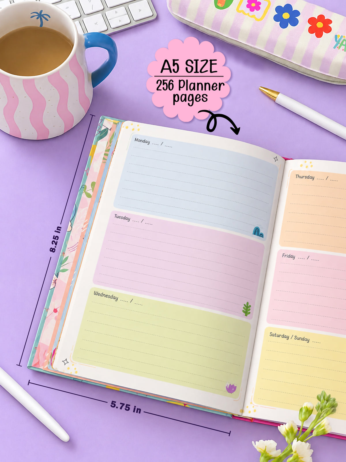 A5 Dream Life Undated Yearly Planner - Daily Drive