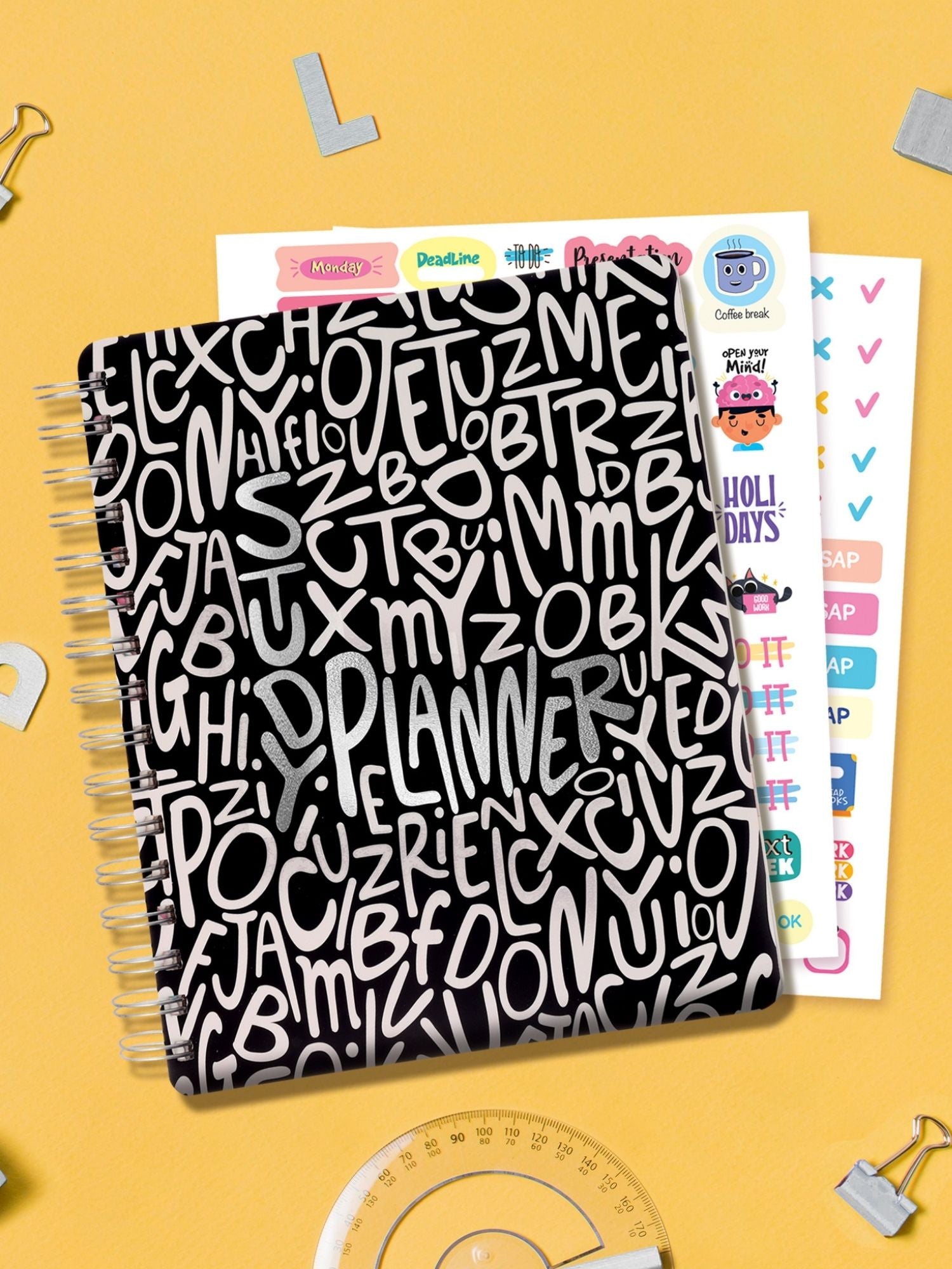 B5 Undated Study Planner - Word Jumble