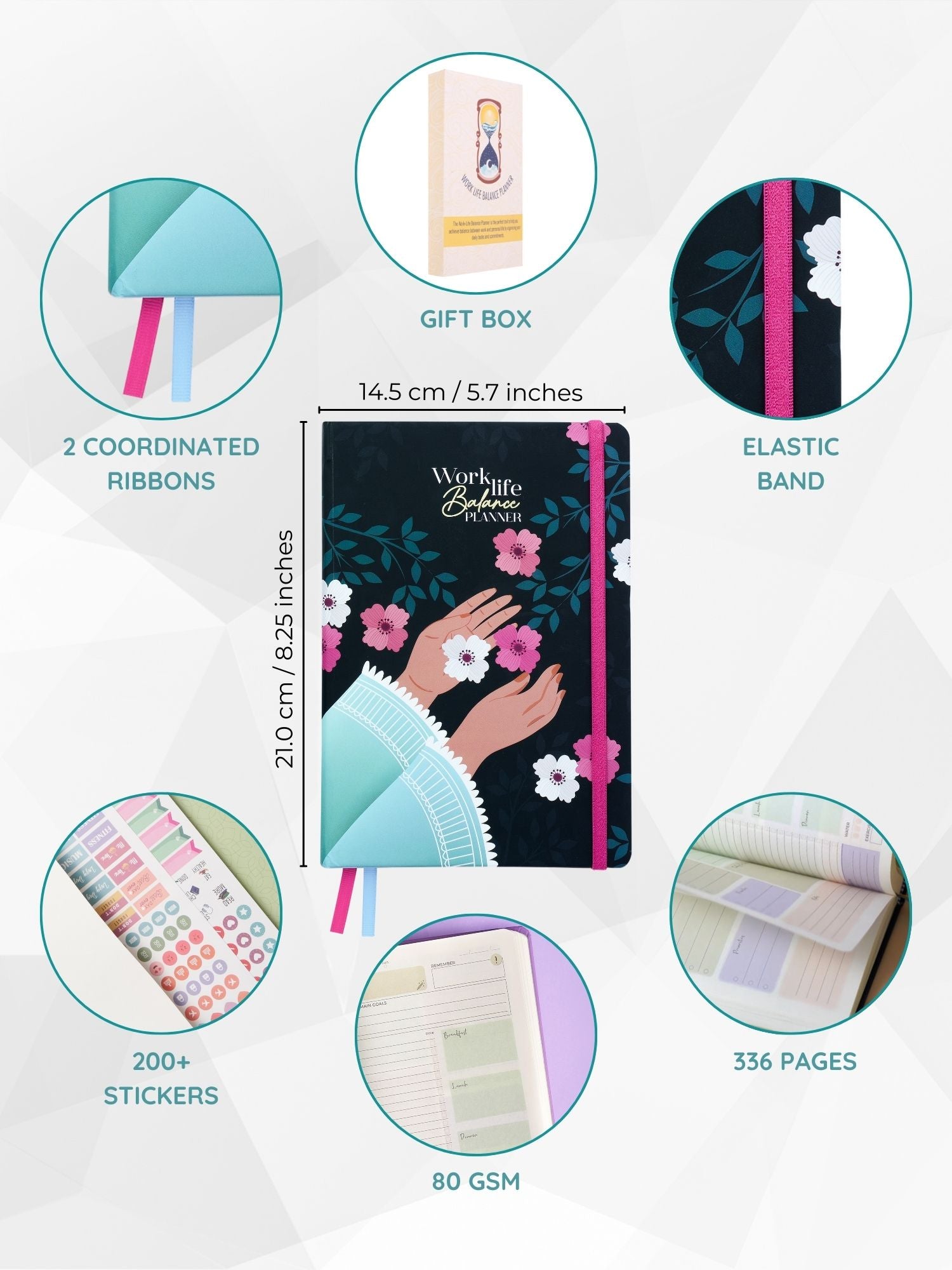 Bloomed Touch Work Life Balance Planner