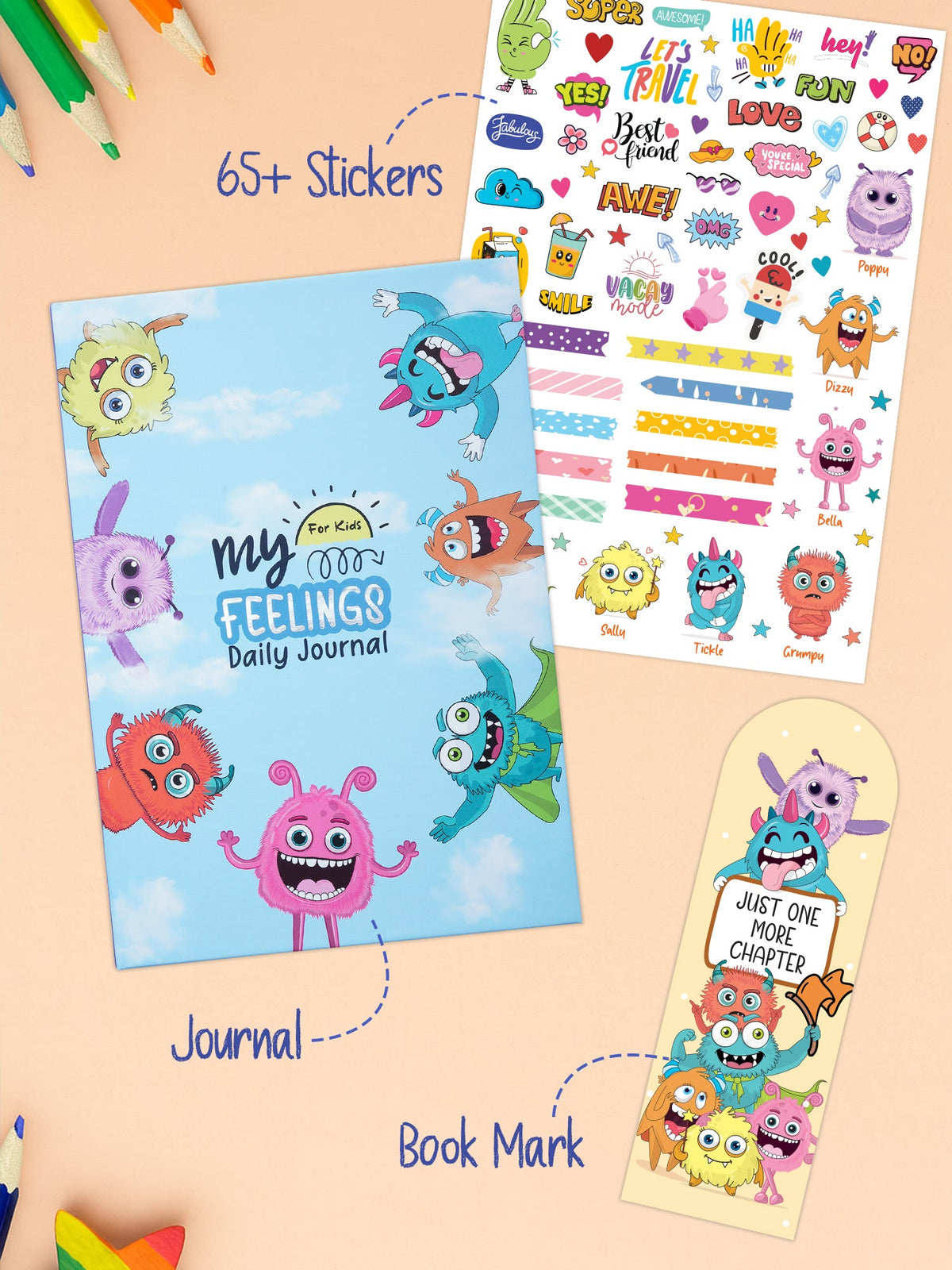 Kids Journal - Moody Monsters